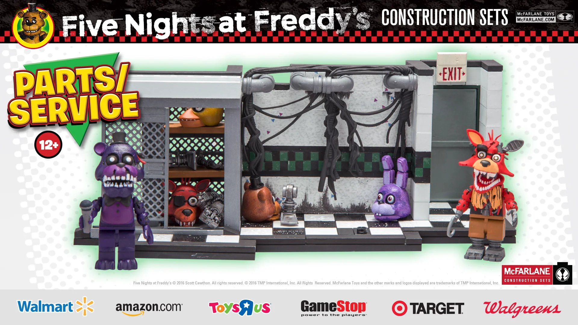 Five Nights at Freddy's Micro Construction Set | Parts and Service