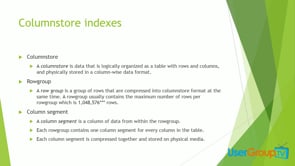 Our experience with nonclustered columnstore indexes