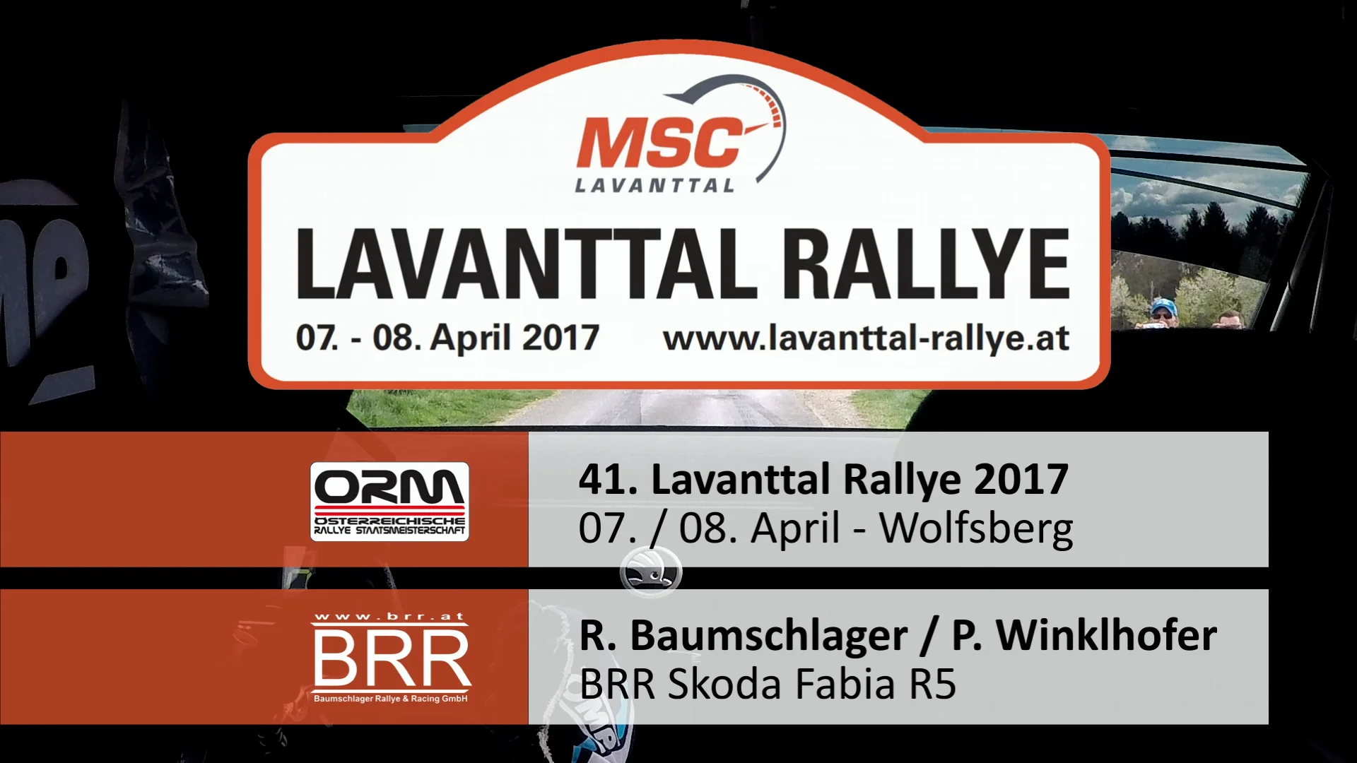 Onboard Crash Raimund Baumschlager / Pirmin Winklhofer - ORM Lavanttal Rallye 2017