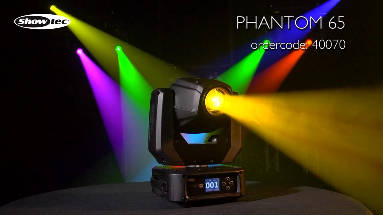 Now on Stock! Showtec Phantom 65 Spot. Productcode: 40070.