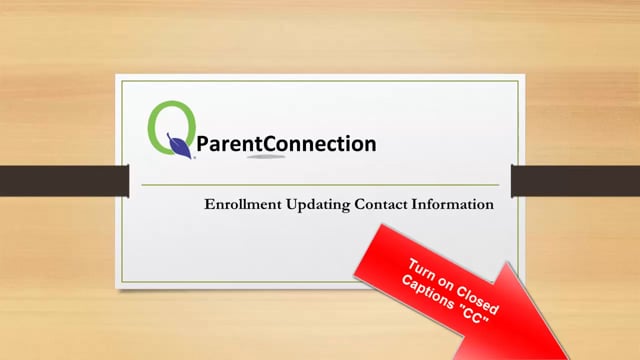 PC Update/Confirm Contact Info