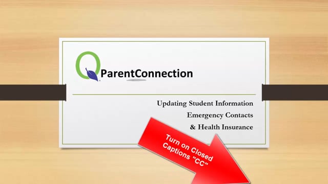 PC Update/Confirm Student Info