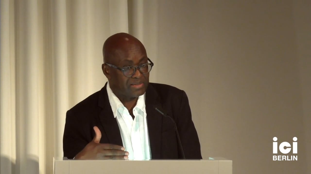 Talk by Achille Mbembe