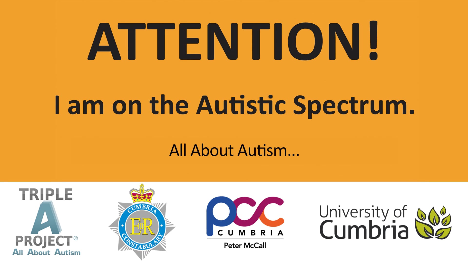 'All About Autism' (A University of Cumbria supported production in ...