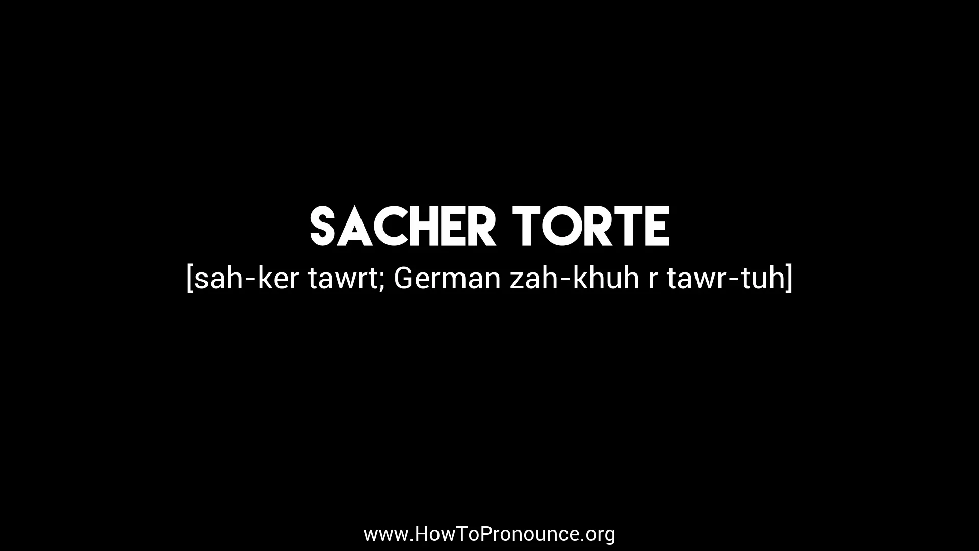 how-to-pronounce-sacher-torte-on-vimeo