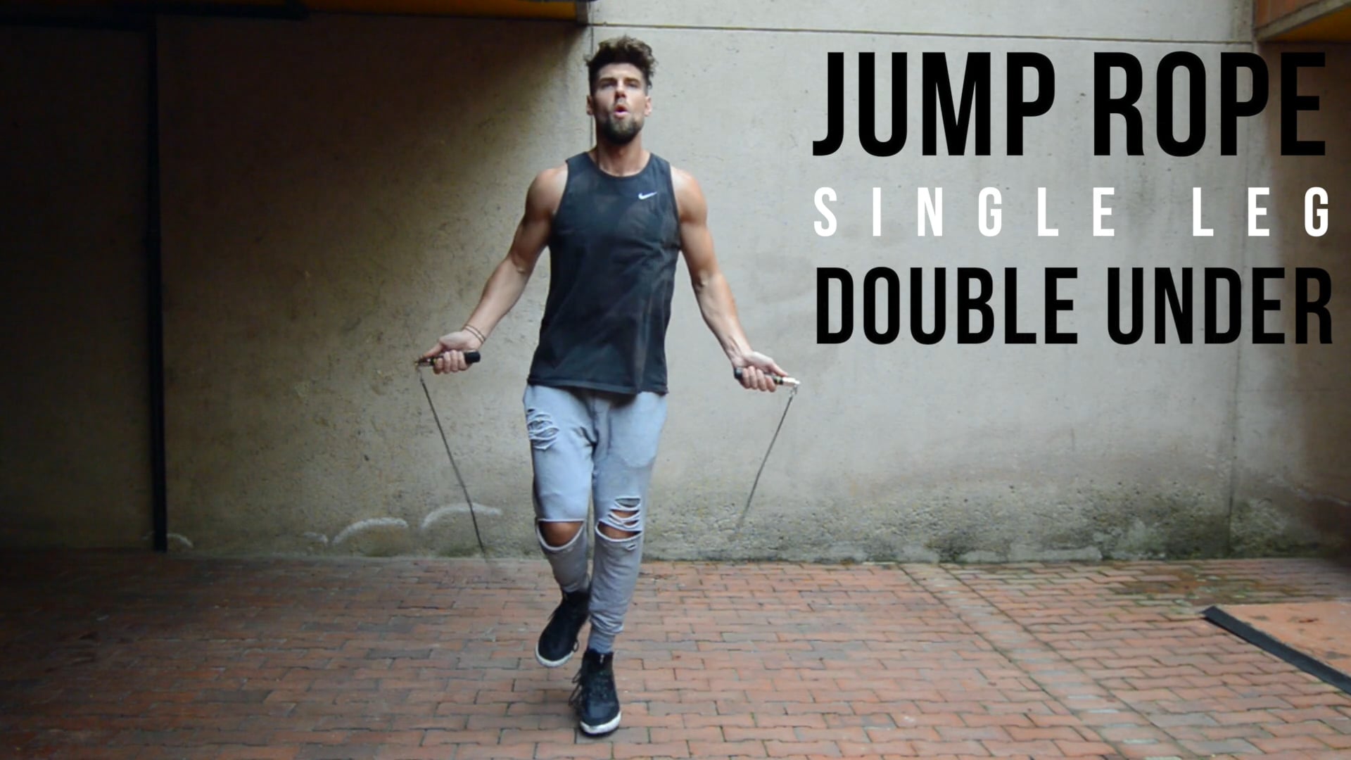 Jump Rope Single Leg Double Under