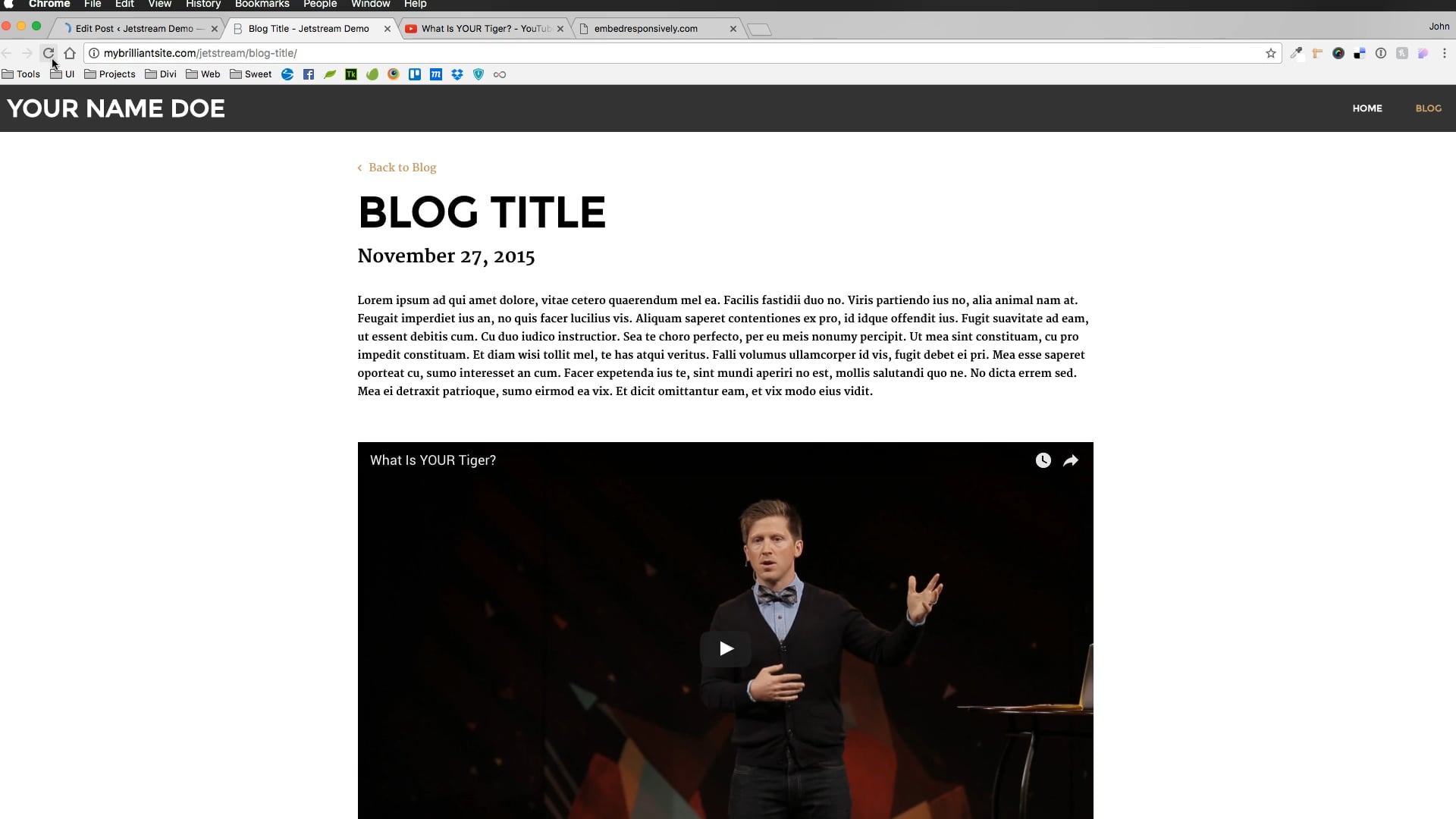 Adding a Video to a Blog Post on Vimeo