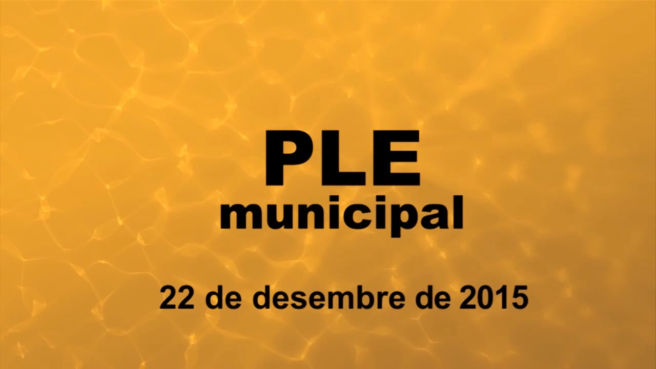 Ple municipal 22 de desembre de 2015 - punt1 part1