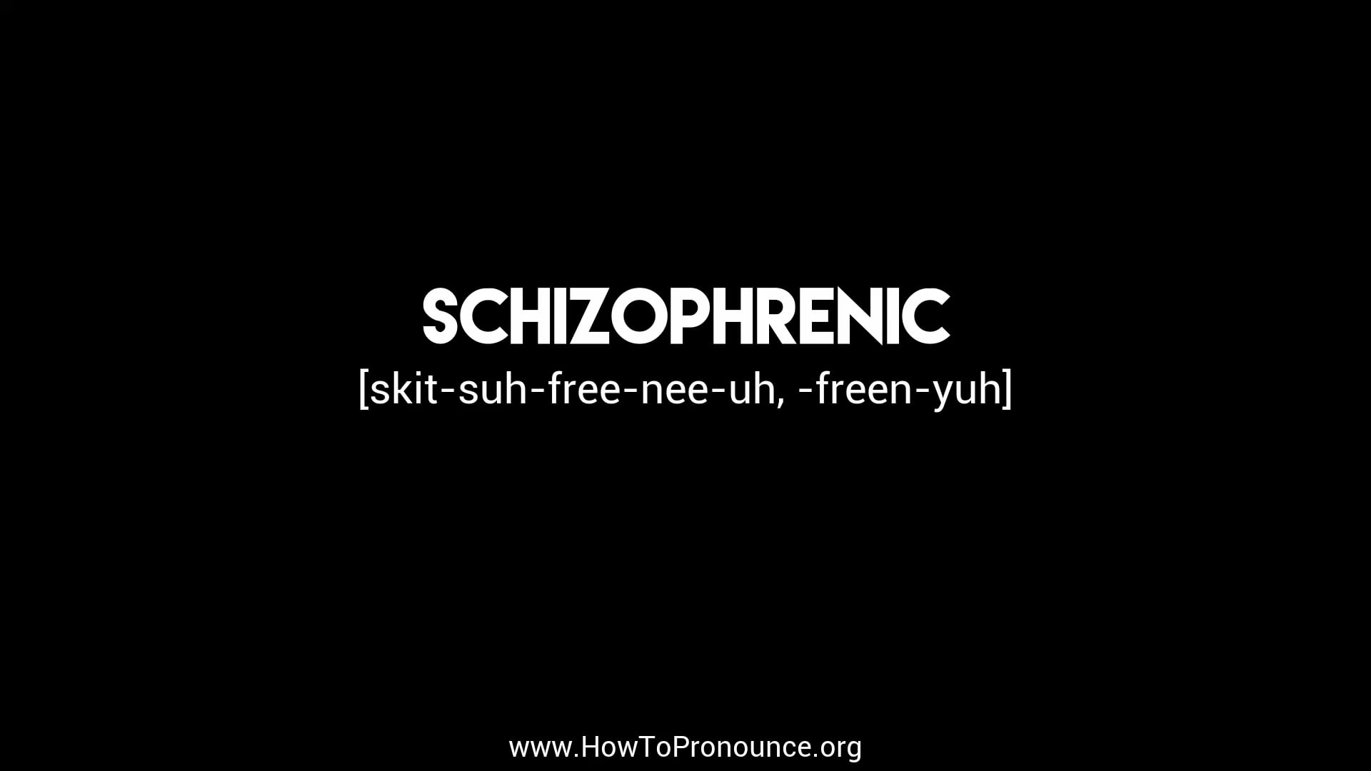 how-to-pronounce-schizophrenic-on-vimeo