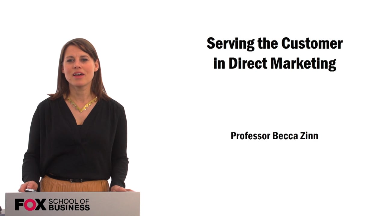 Serving the Customer in Direct Marketing