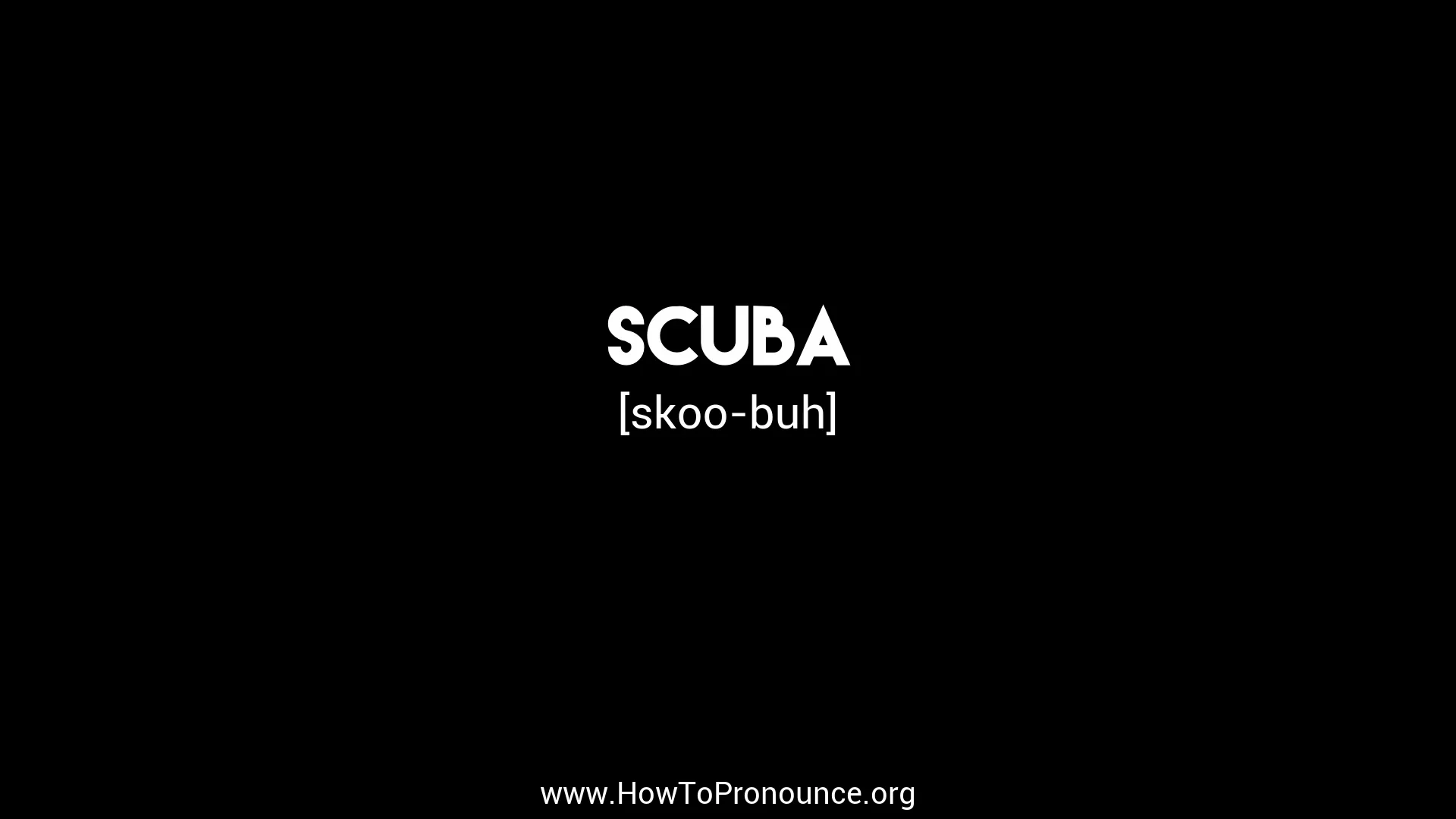 how-to-pronounce-scuba-on-vimeo