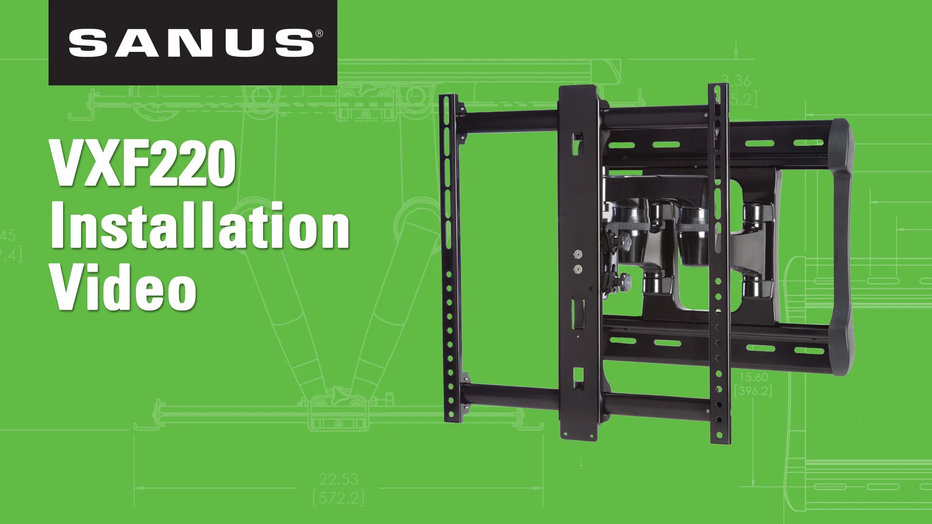 訳アリ　SANUS 42～84V型対応 壁掛け金具 VXF220 SANUS VXF220 | Full-Motion Wall Mounts | TV Mounts and Stands