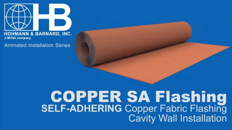 Hohmann & Barnard Copper-Fabric™ SA Self-Adhering Flashing - 25' Roll