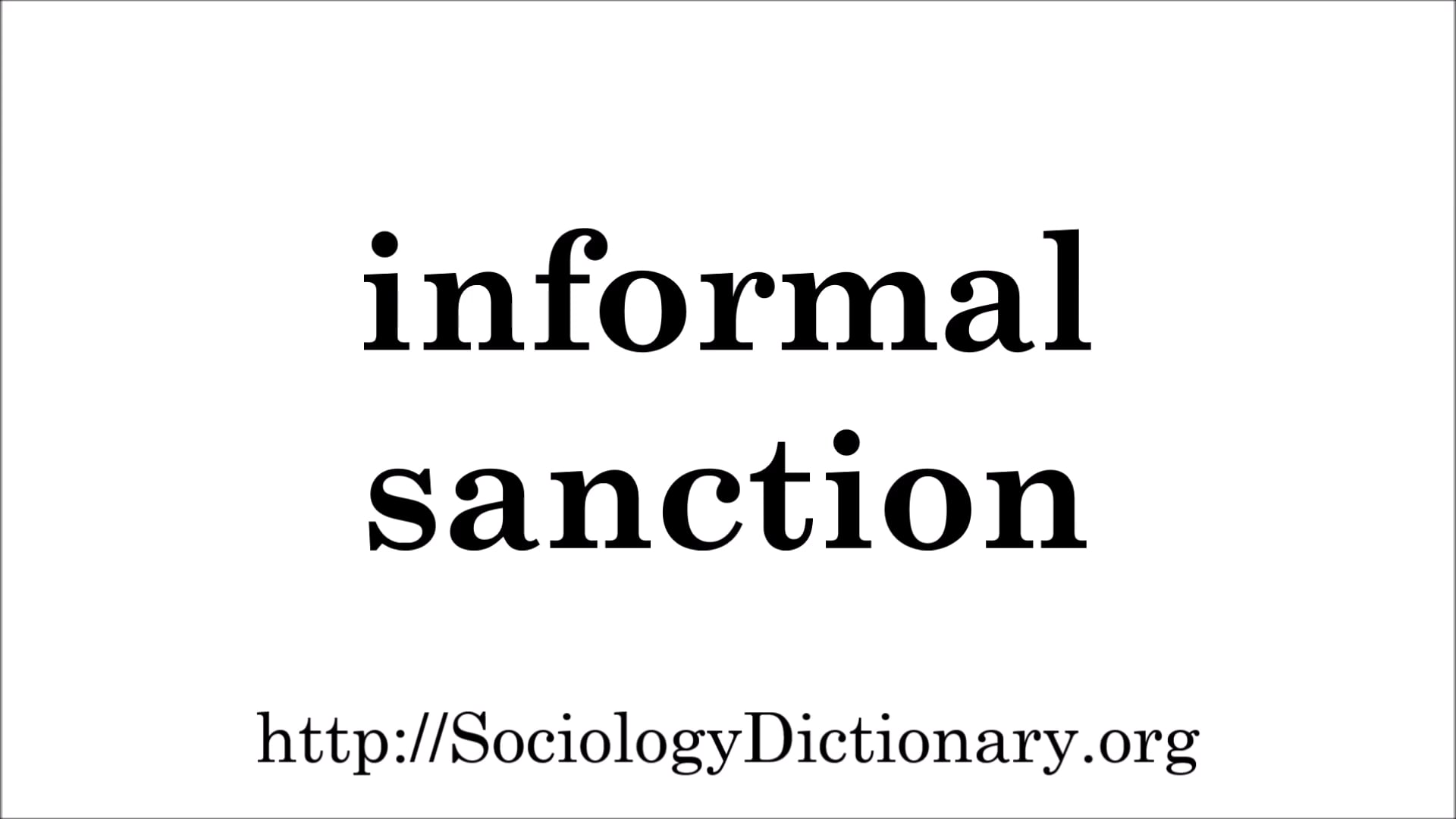 how-to-pronounce-informal-sanction-on-vimeo