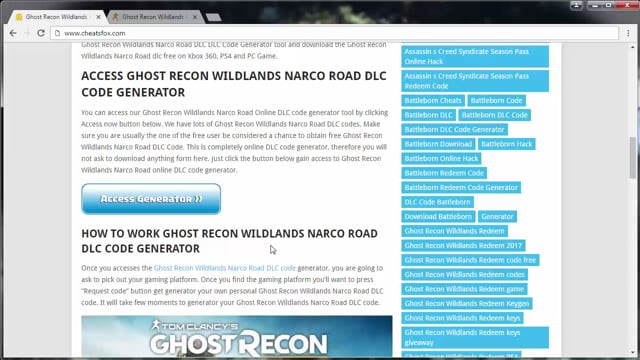 ironi Gå tilbage Pak at lægge Ghost Recon Wildlands Narco Road DLC Code Generator on Vimeo