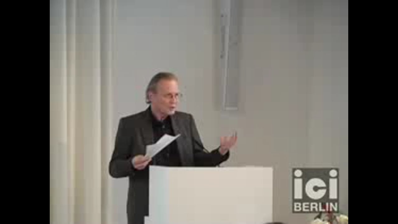 Lecture by Christoph Menke, part 3