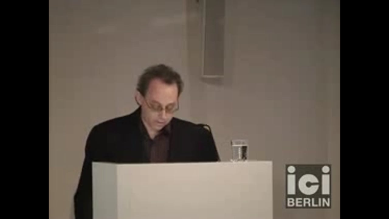 Lecture by Roger Berkowitz, part 1
