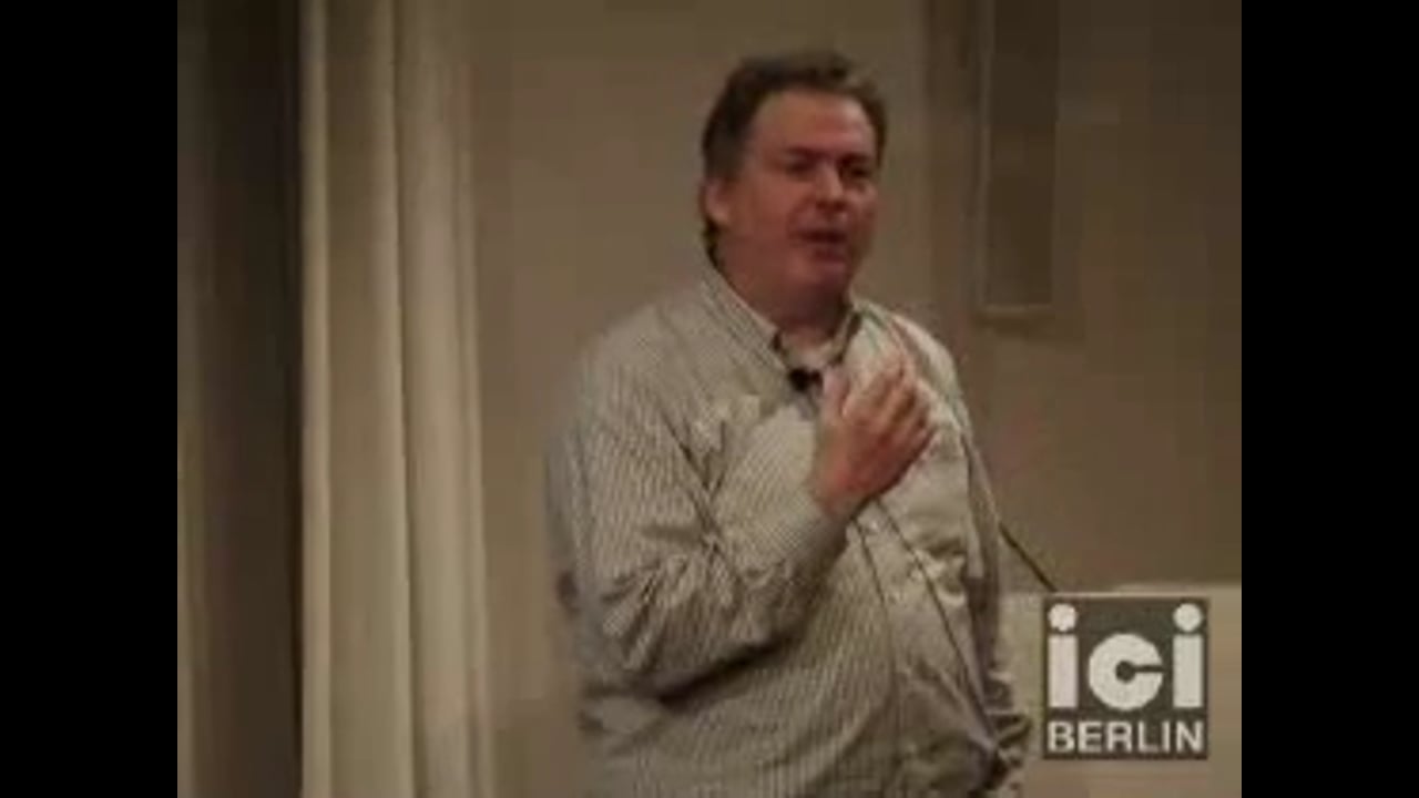 Lecture by Mark A. Bedau, part 1