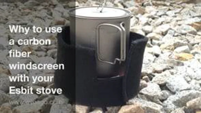 Get your gear and get out - Double use: Why to use a carbon fiber  windscreen with your Esbit stove - Gygago
