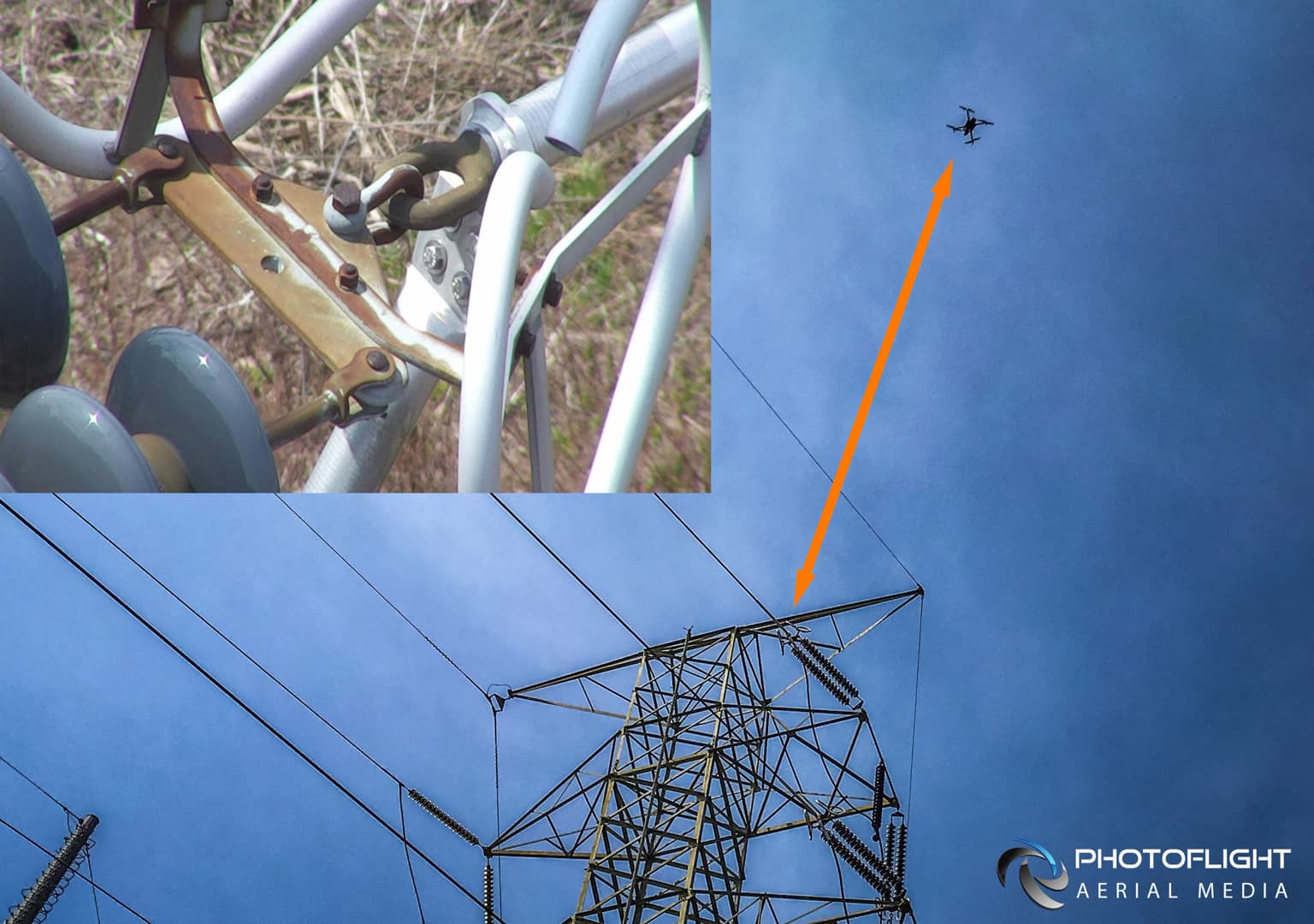 DJI Z30 30x Optical Zoom Drone Camera - cell tower, power line drone