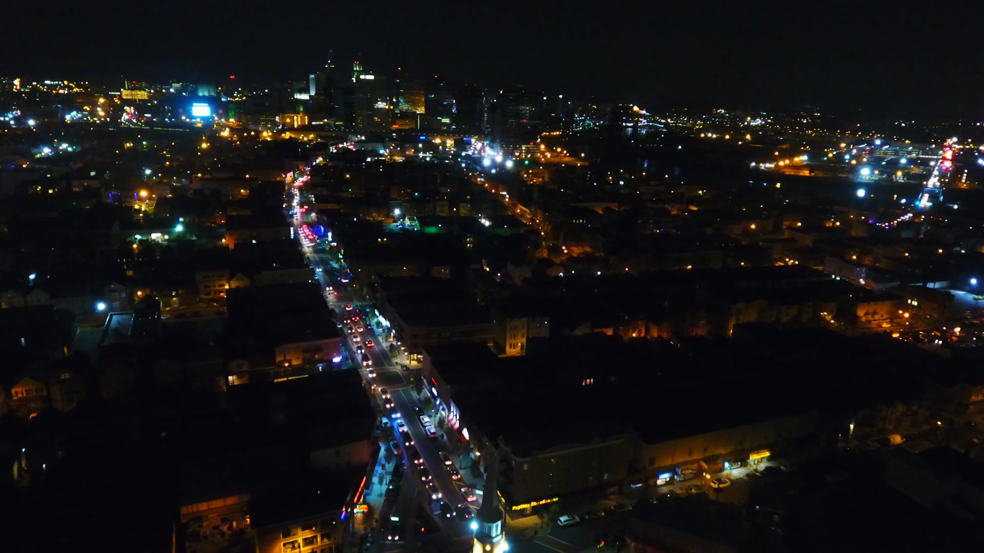 AERIAL: CITY NIGHT