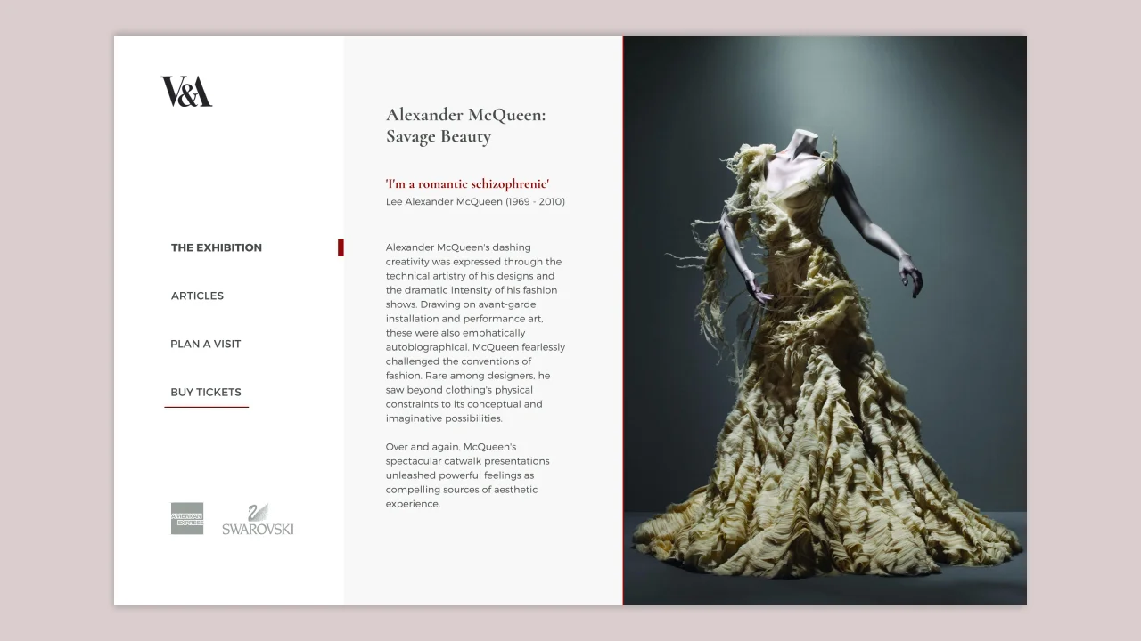V&A Alexander McQueen: Savage Beauty on Vimeo