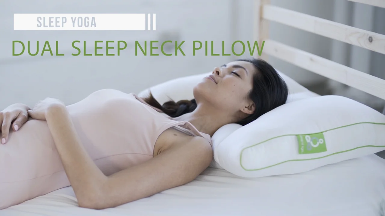 Sleep yoga dual cheap sleep neck pillow