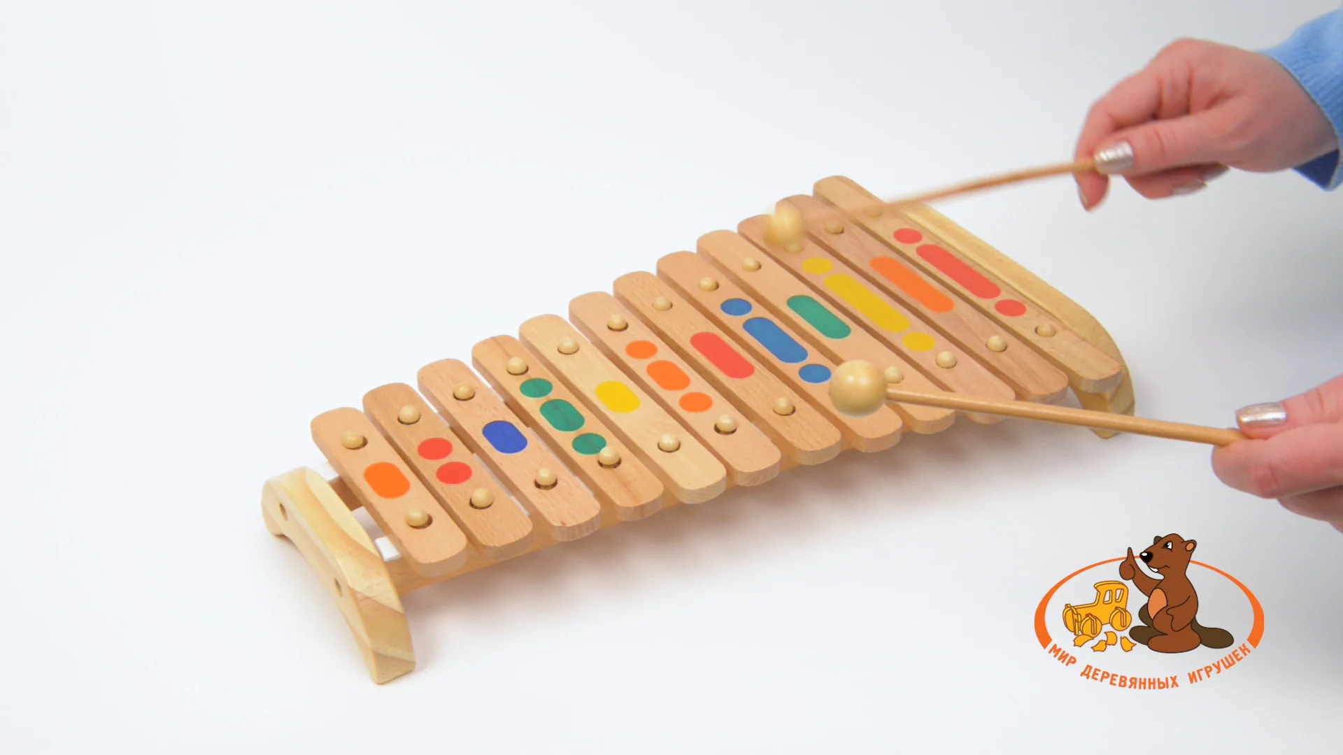 Музыкальный инструмент из деревянных пластинок 8 букв. Калимба монохромная. Bino ксилофон 12 тонов 86554. Переносной орган. 59771.