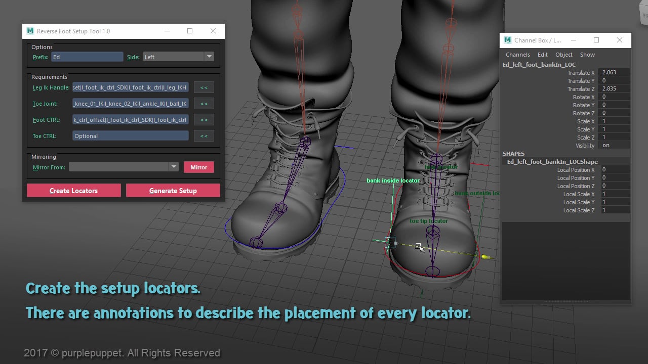 Reverse Foot RigTool Maya on Vimeo