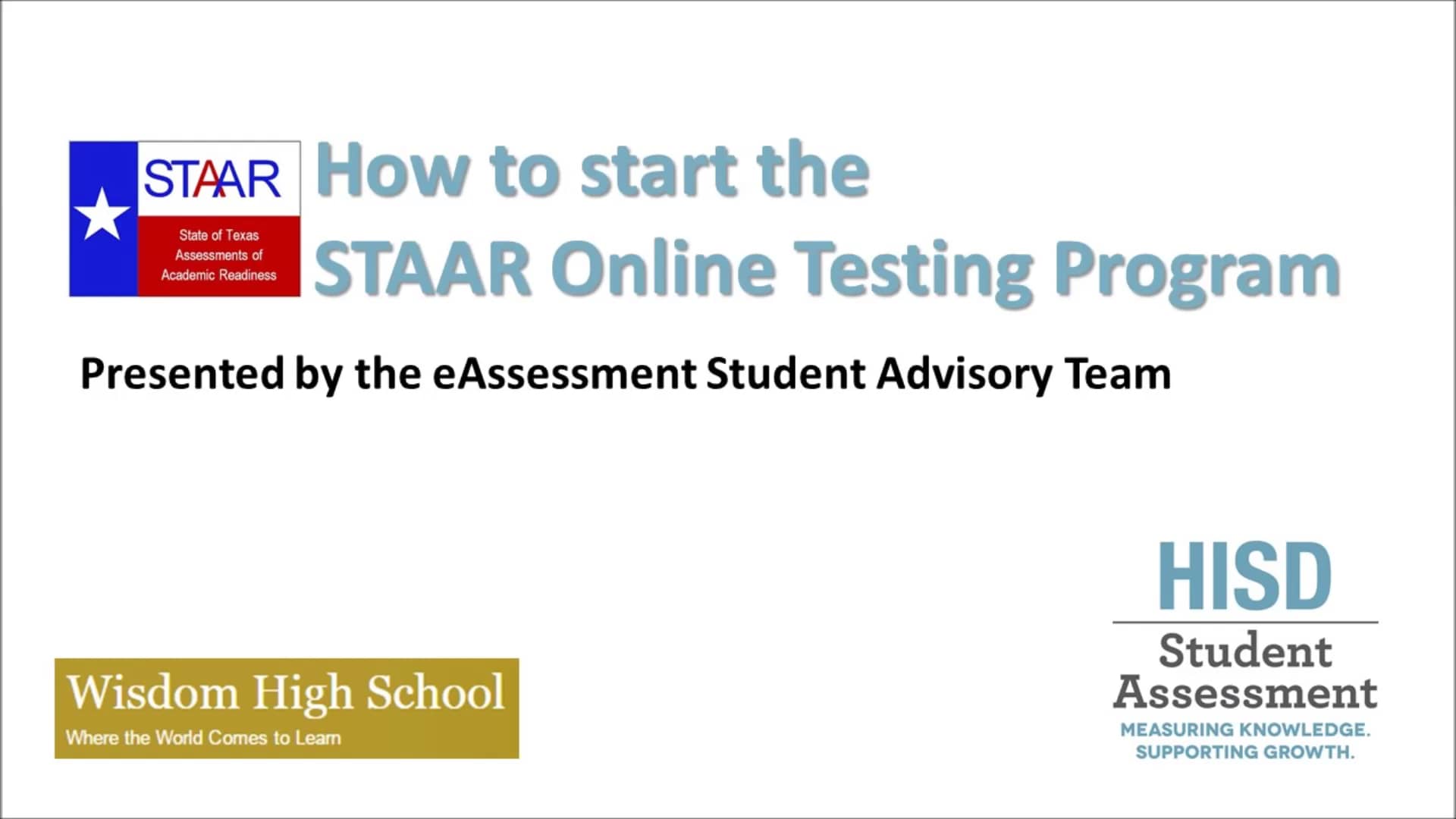 Staar starting the staar online testing program secure browser on vimeo
