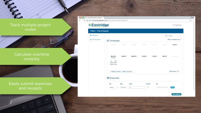 Eastridge Cloud - Capture Time and Expenses on Vimeo