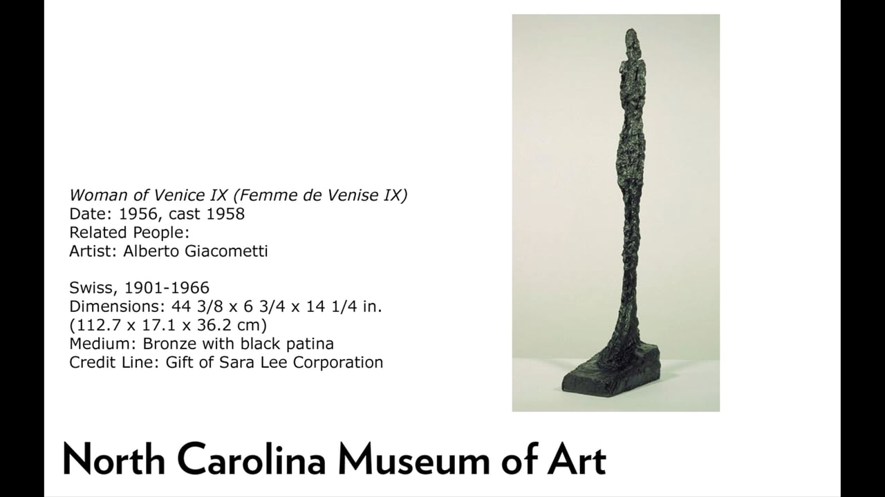 Alberto Giacometti, Woman of Venice IX