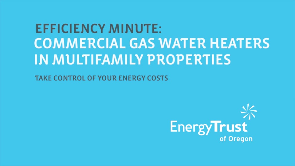 Thumbnail of video for Efficiency Minute: Commercial Gas Water Heaters