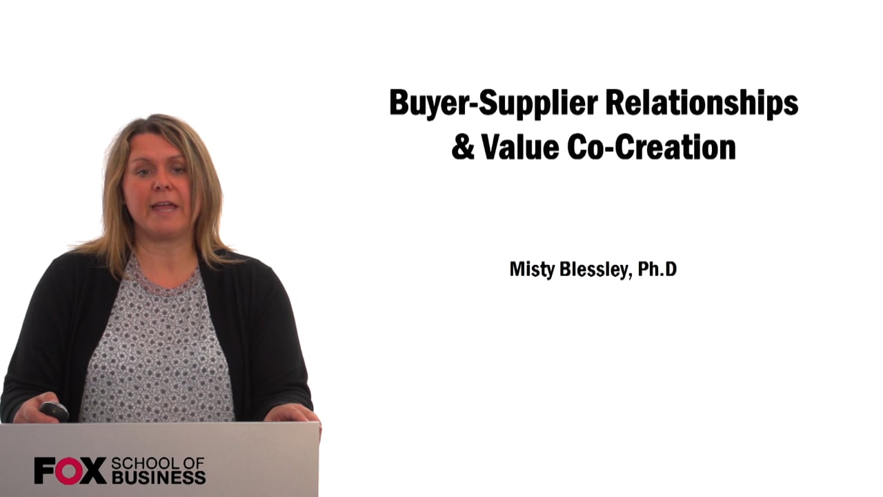 59685Buyer-Supplier Relationships & Value Co-Creation