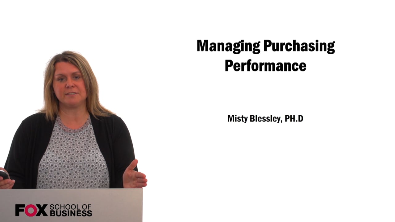 Managing Purchasing Performance