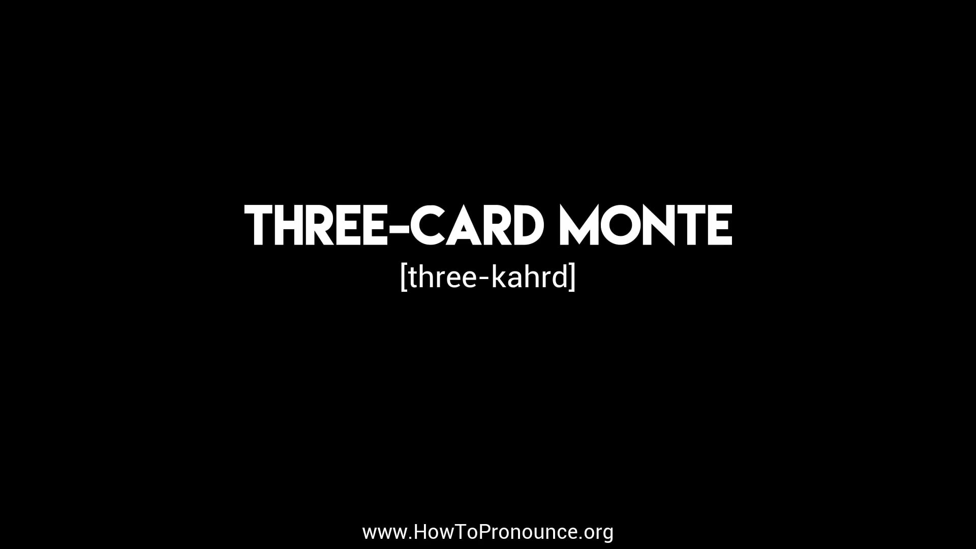 how-to-pronounce-three-card-monte-on-vimeo