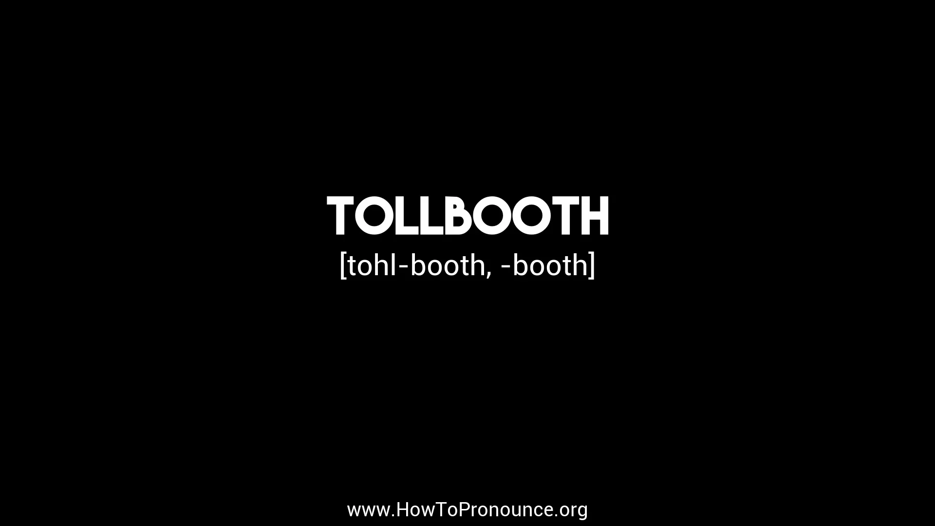 How to pronounce booth