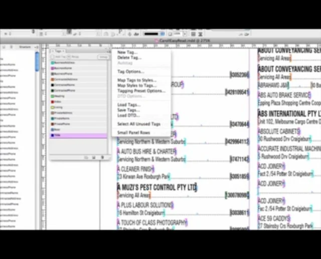 XML in InDesign on Vimeo