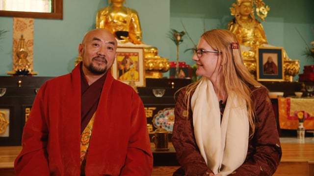 Anyen Rinpoche and Allison Choying Zangmo Co-teaching Living the Dharma