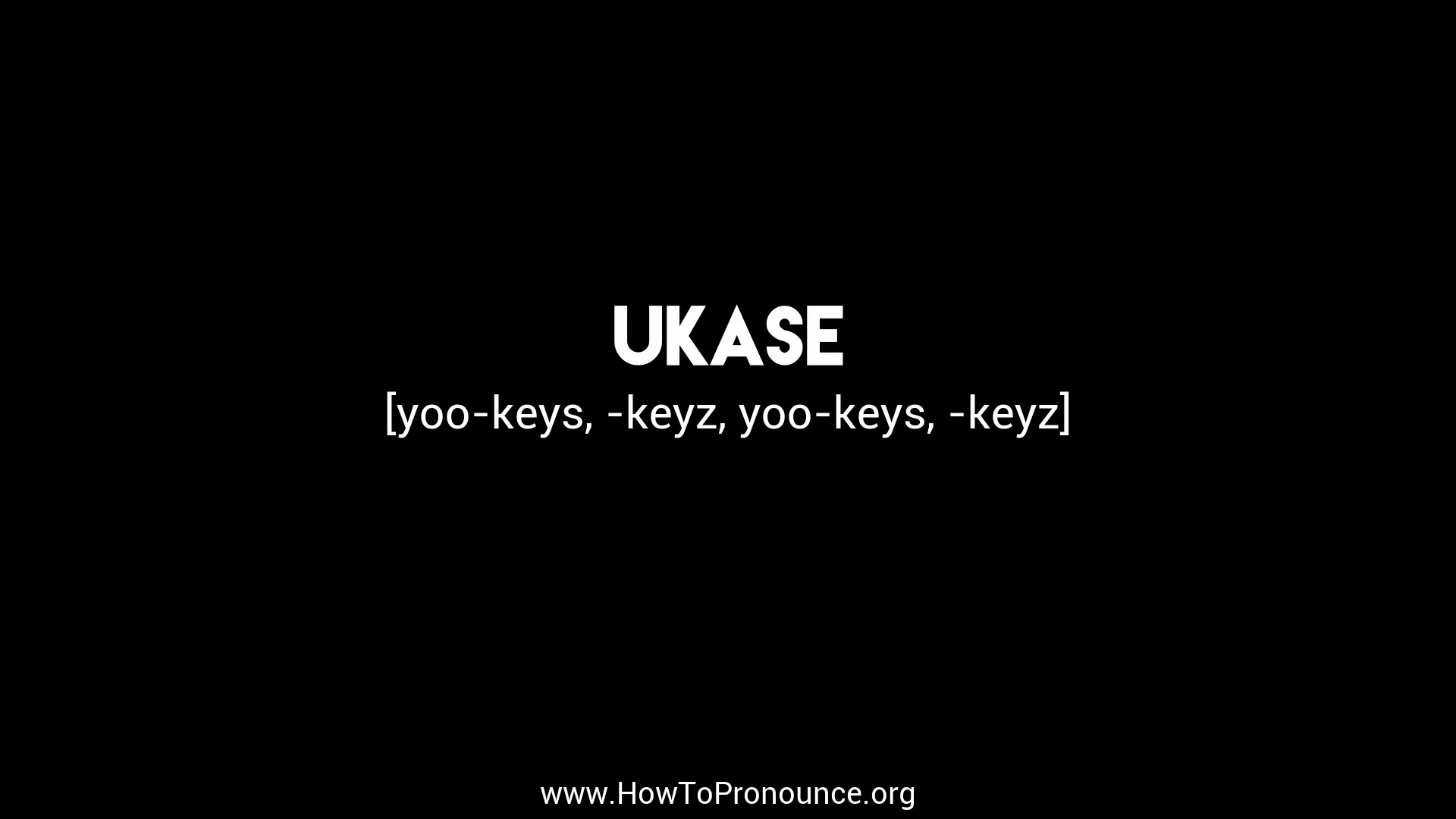 How To Pronounce Ukase