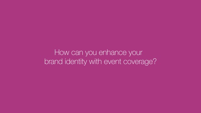 How can you enhance your brand identity with an event video? 