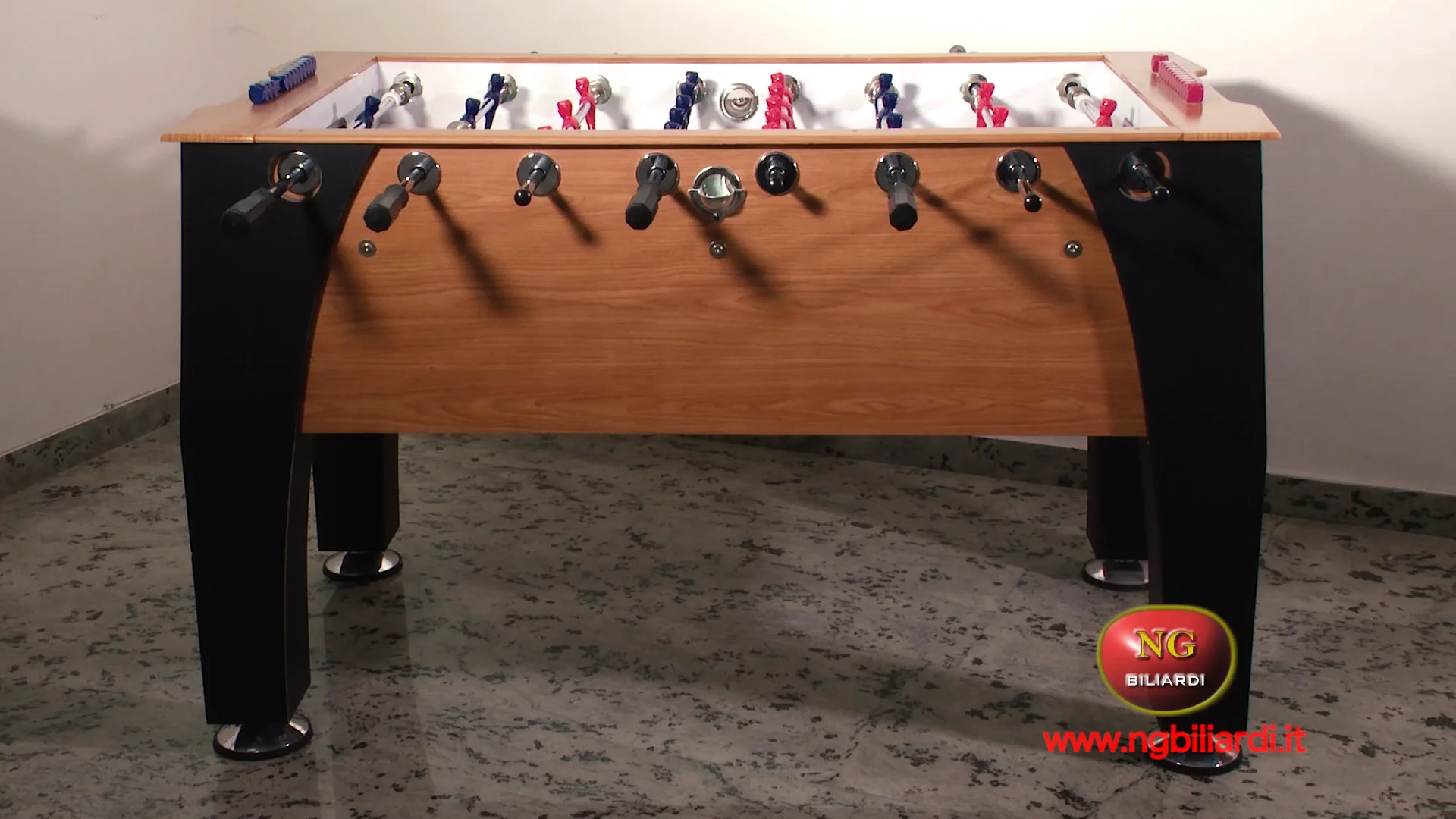 Calcio Balilla BERNABEU Con Aste Rientranti - Tavolo Legno MDF, Dimensioni Professionali 143x78x91cm - Foto 4