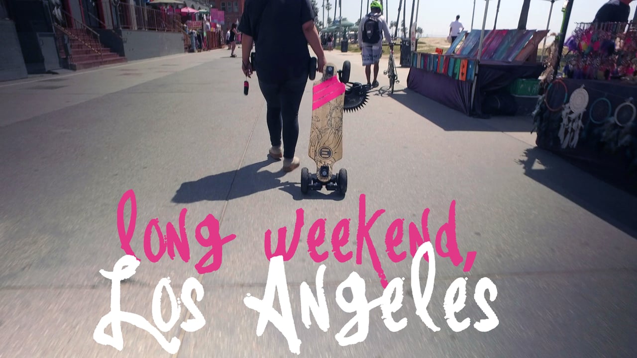 Long Weekend, Los Angeles (Electric Skateboards + Venice Beach) - 4k