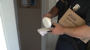 Red Cross Providing Smoke Detectors for Fire Department to Install