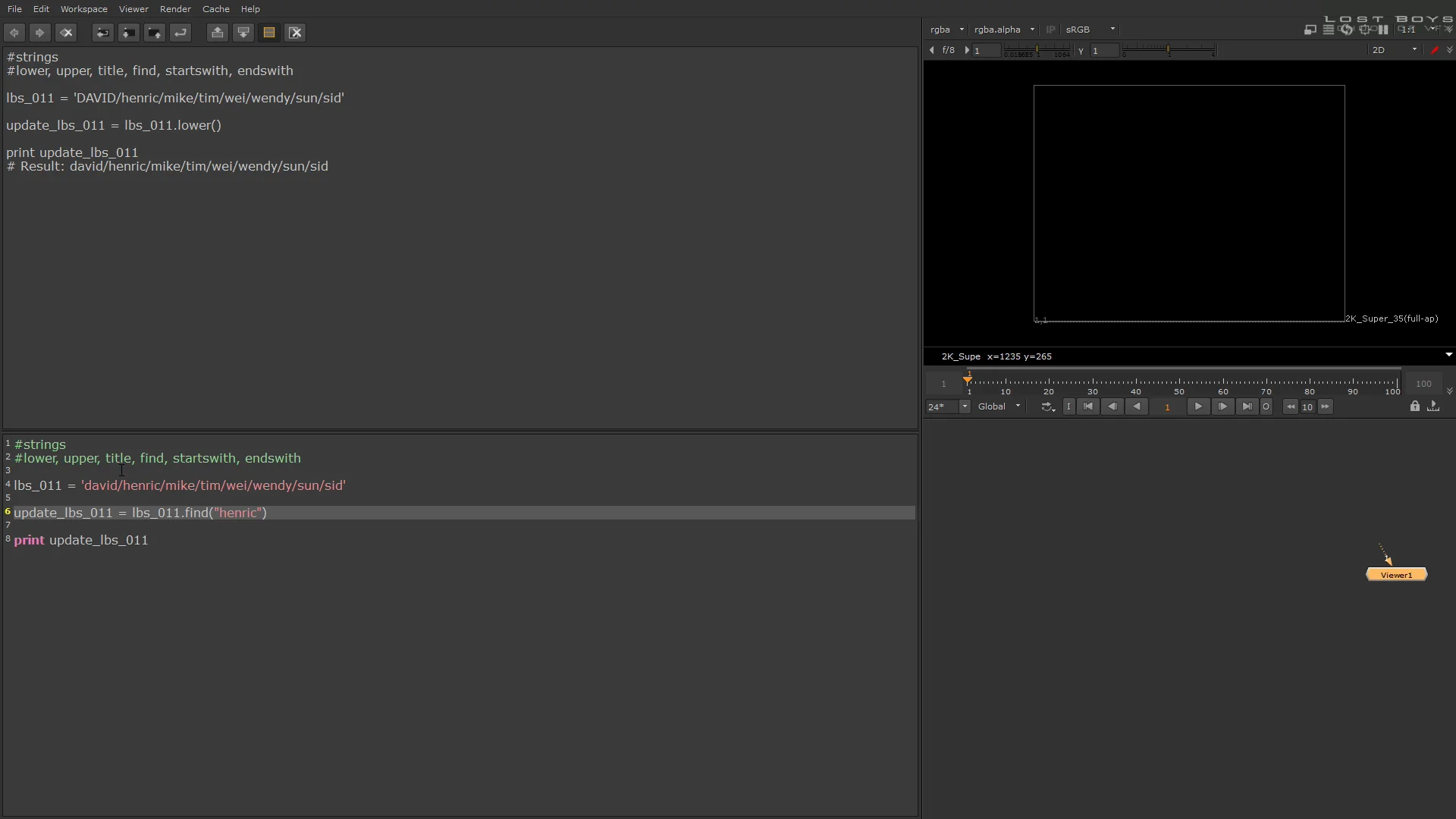 Free - Python for Nuke Users - 16 Strings 2 on Vimeo