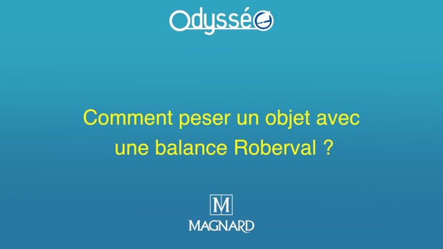 Manuel, p. 150 : Comment peser un objet avec une balance Roberval ?