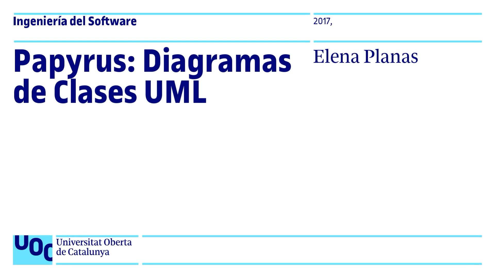 Papyrus: Diagramas de Clases UML on Vimeo