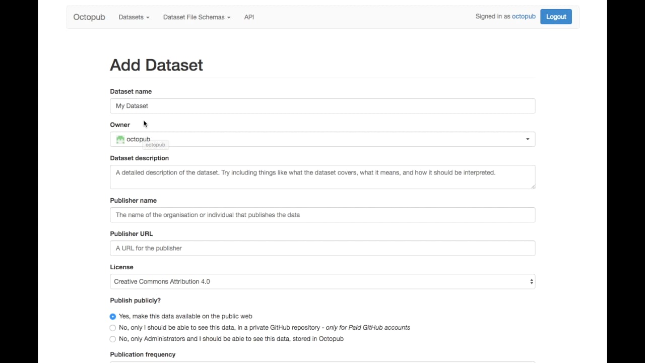 Octopub Data Publishing Tutorial on Vimeo