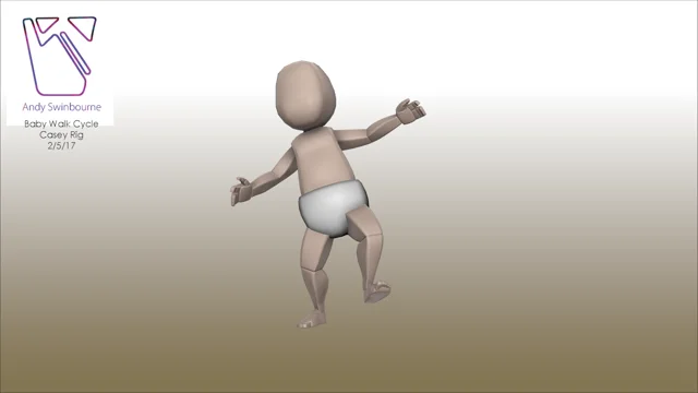 baby walking animation