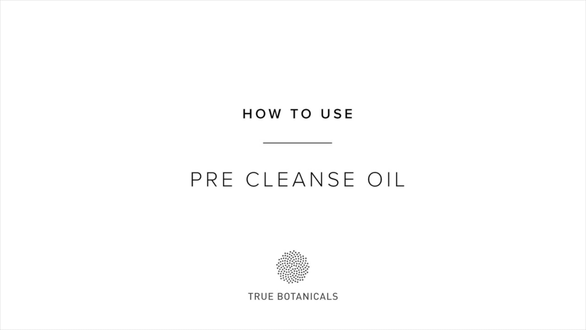 Pre Cleanse Oil on Vimeo